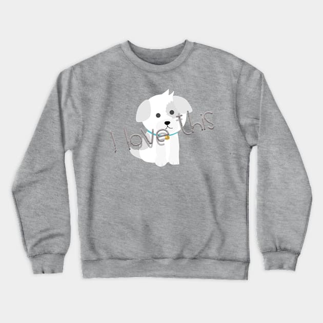 I like dogs Crewneck Sweatshirt by Ahmed ALaa